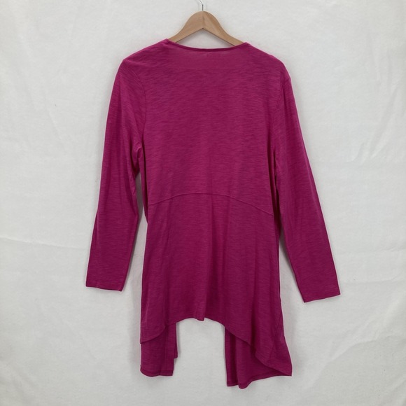 Chicos Cardigan Womens 1 Open Front Long Sleeve Modal Sweater Lightweight Preppy - Picture 12 of 13